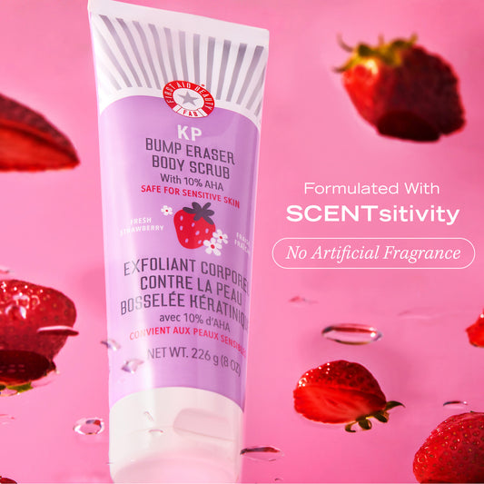 KP Bump Eraser Body Scrub 10% AHA Strawberry MINI