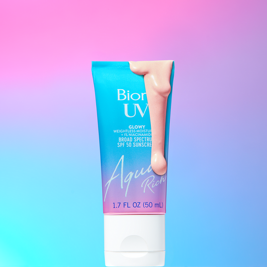 Bioré ljóma sólarvörn fyrir feita húð.