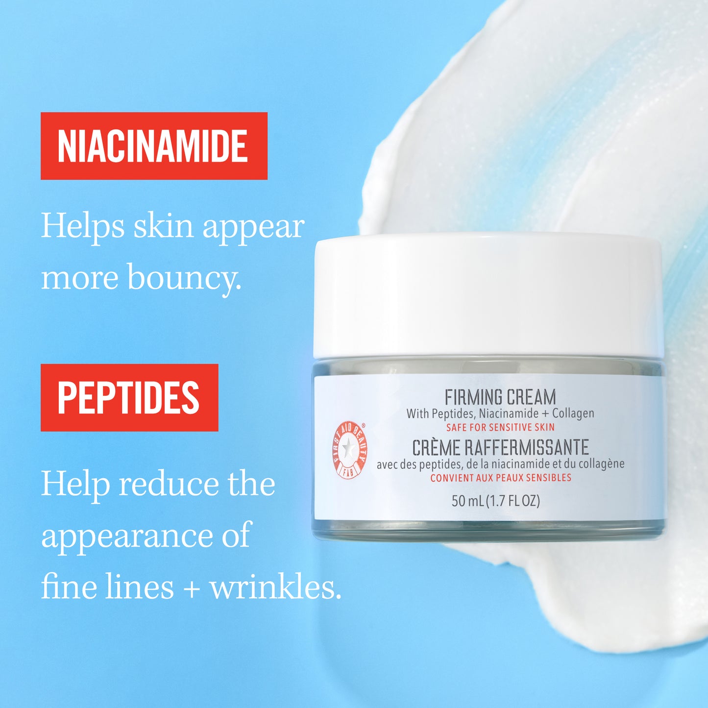 Firming Cream with Peptides + Niacinamide + Collagen