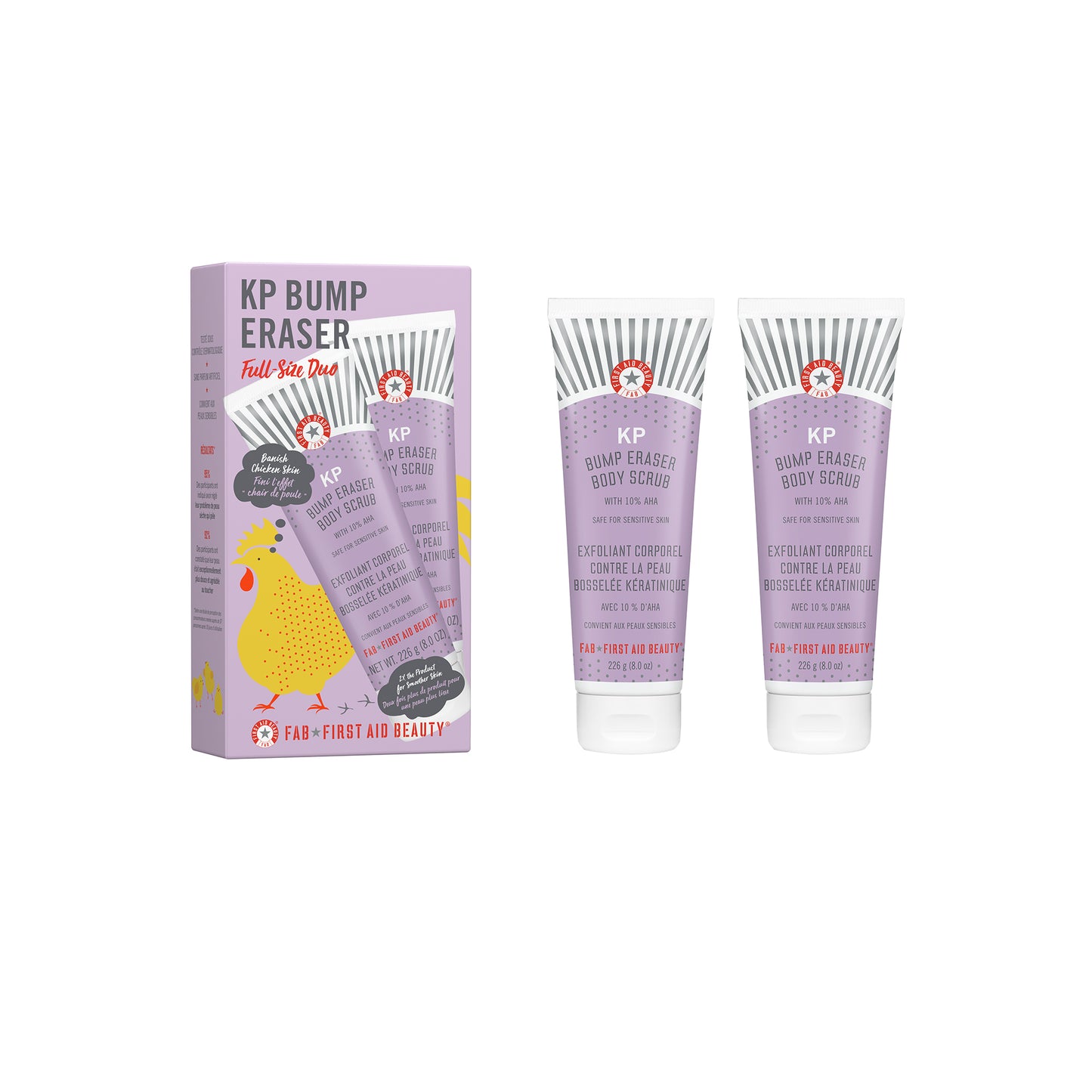 KP Bump Eraser Body Scrub Full size duo