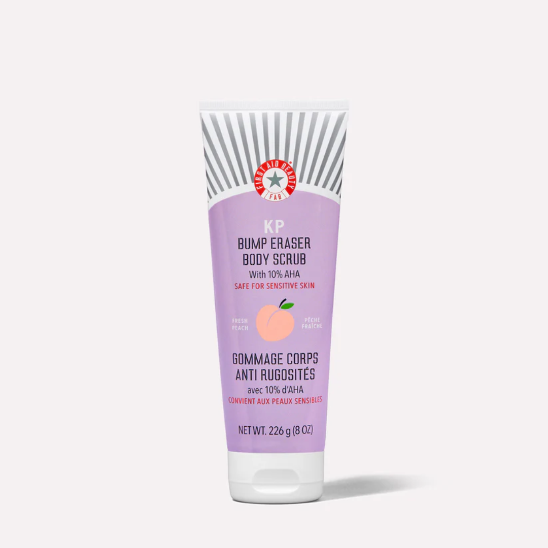 KP Bump Easer skrúbbur frá FAB með Peach ilm. Keratosis Pilaris skrúbbur