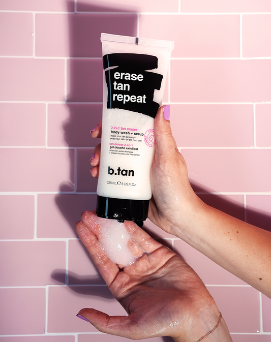 erase tan repeat : 2-in-1 Brúnkuhreinsir