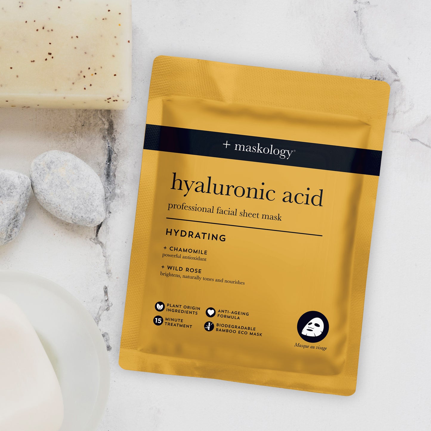 +maskology HYALURONIC ACID andlitsmaski