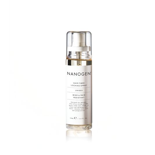 Nanogen fibre locking spray