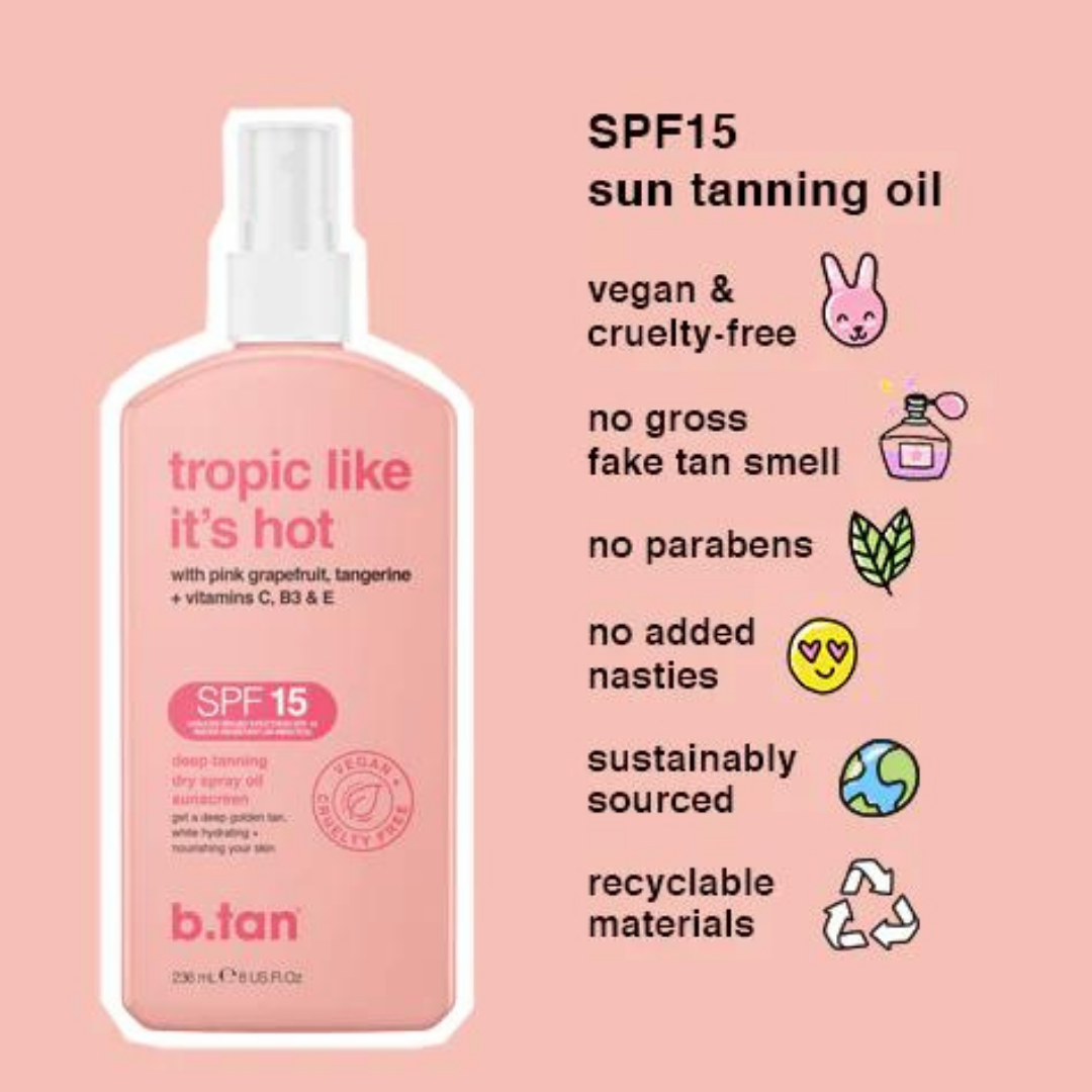 tropic like it's hot: SPF15 tan olía