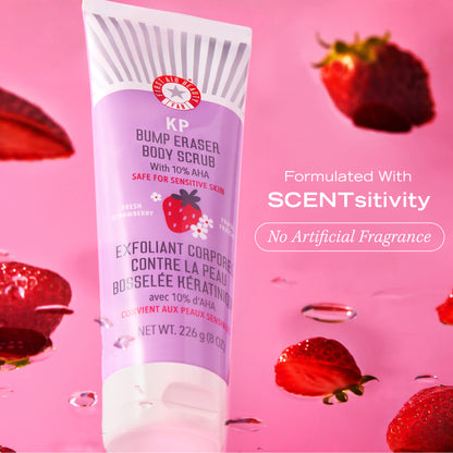 KP Bump Eraser Body Scrub 10% AHA Strawberry MINI