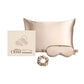 Silver Cloud Satín silki Gjafasett - Caramel