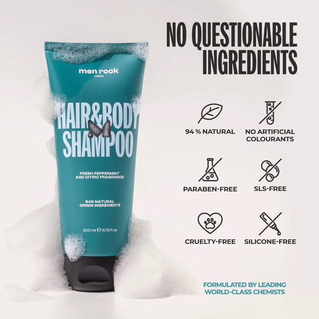 Men Rock Hair & Body Shampoo