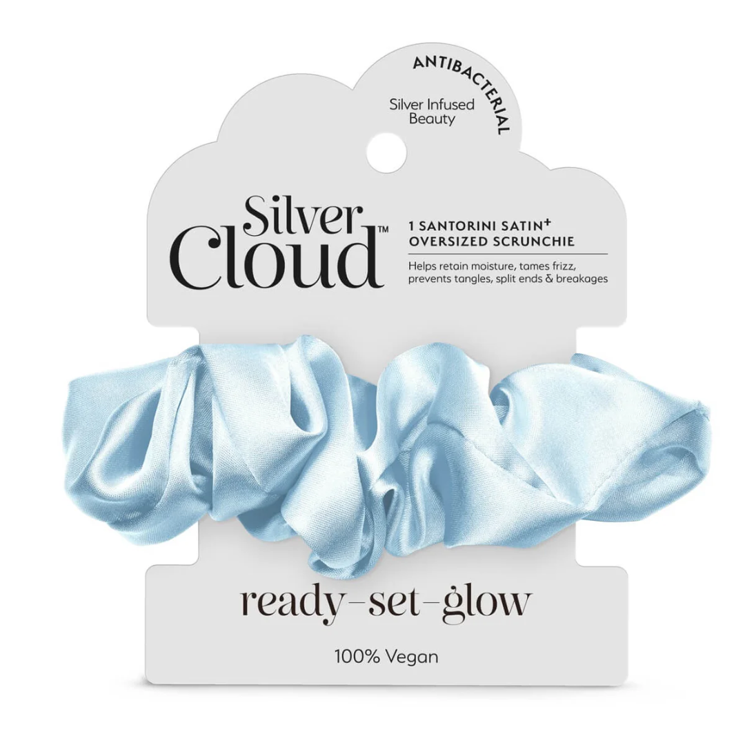 Silver Cloud Santorini Satín hárteygja Oversized