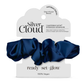 Silver Cloud Santorini Satín hárteygja Oversized Navy