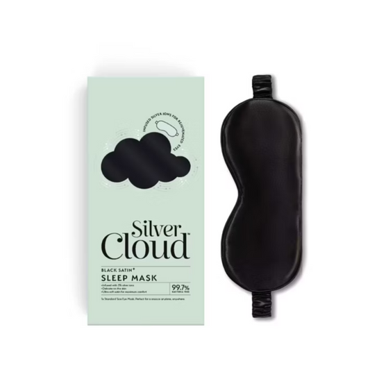 Silver Cloud Sleep Mask Black