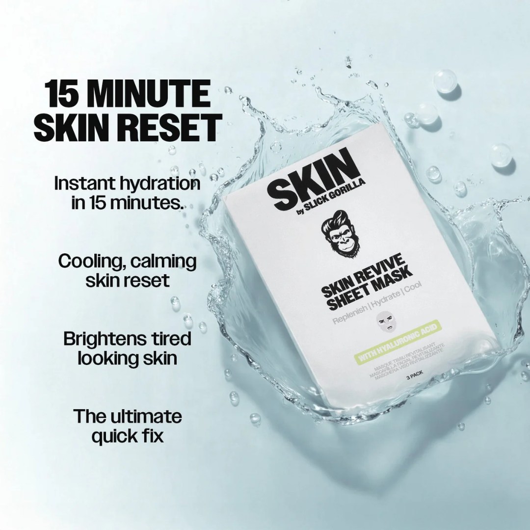 Slick Gorilla Sheet Mask (3x í pakka)