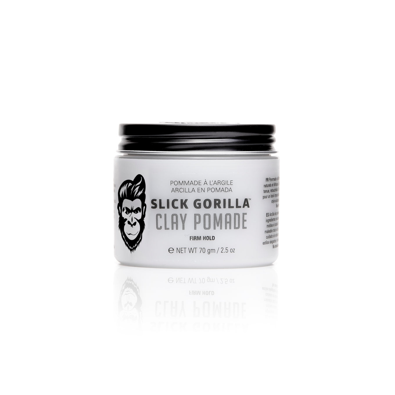 Slick Gorilla Clay Pomade jar on a white background