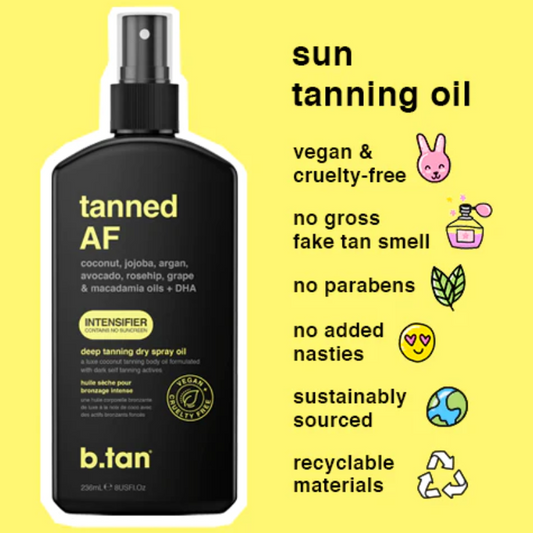 tanned AF : intensifier tanning oil
