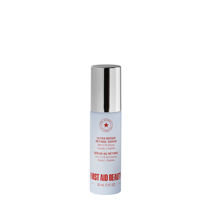 First Aid Beauty ultra repair retinol serum bottle on a white background